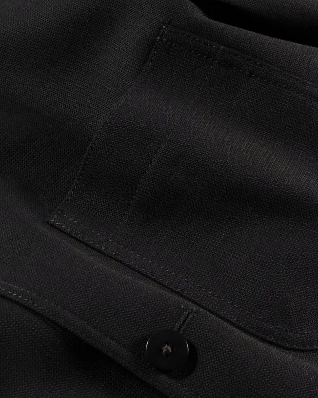 Hollington Tyrol veste ajustée crêpe laine noire