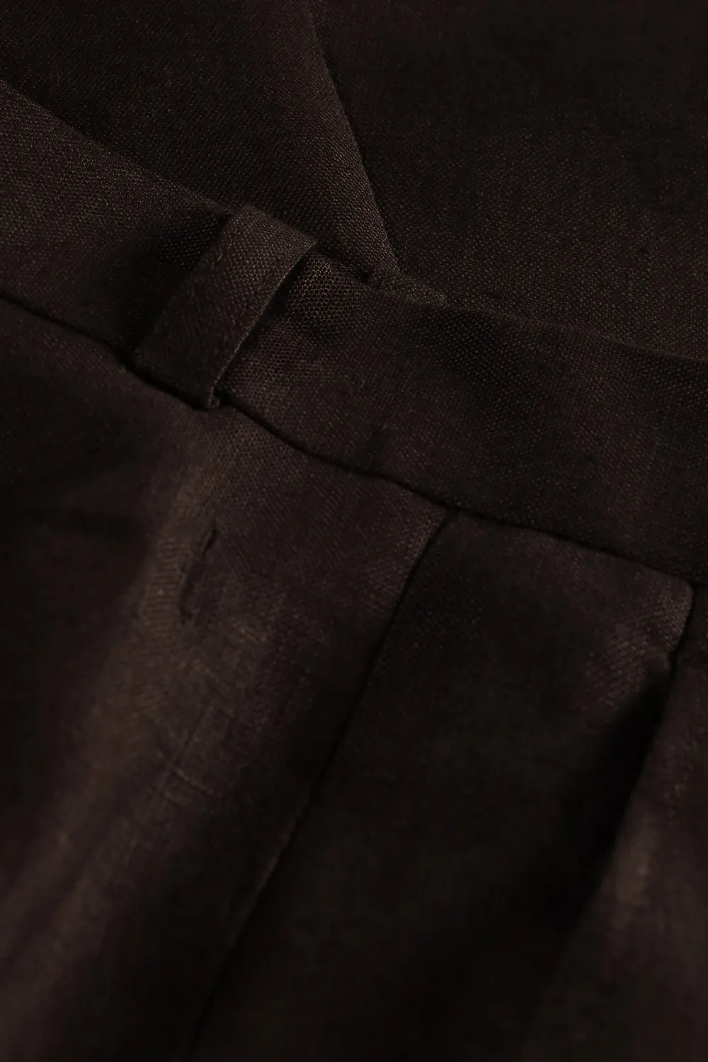 Hollington pantalon Siza toile lin macchiato coupe ajustée