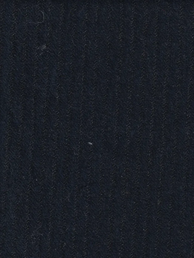 HOLLINGTON tissu toile laine coton marine rayures bronze