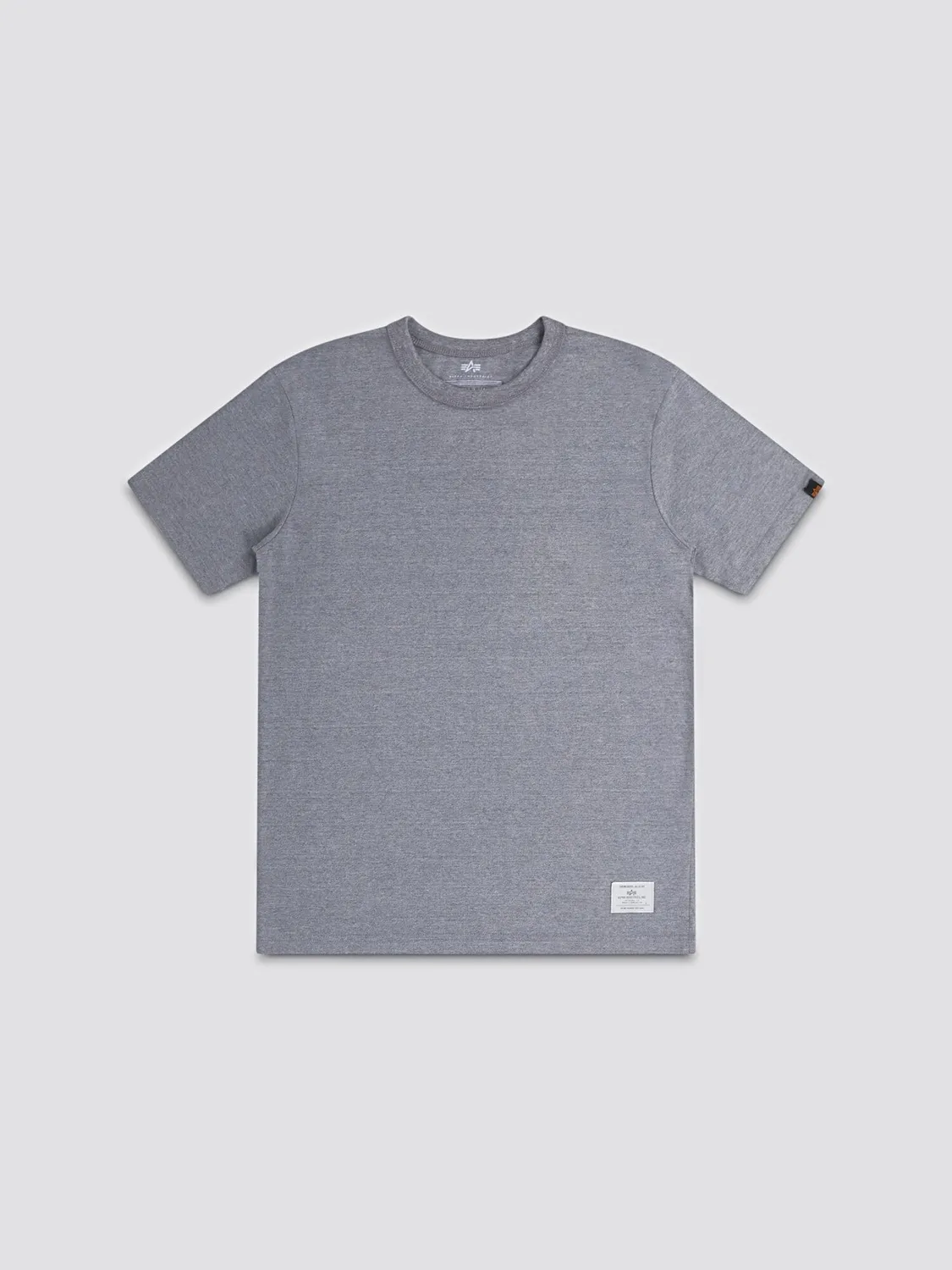 Alpha Industries Essential T-shirt Relaxed gris chiné coton