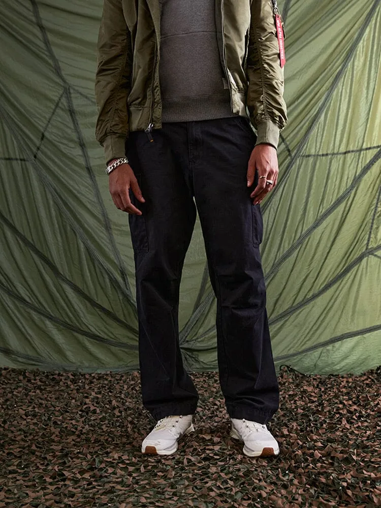 Alpha Industries M-65 pantalon cargo noir coton