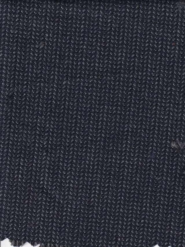 Hollington tissu toile chevrons indigo bleu