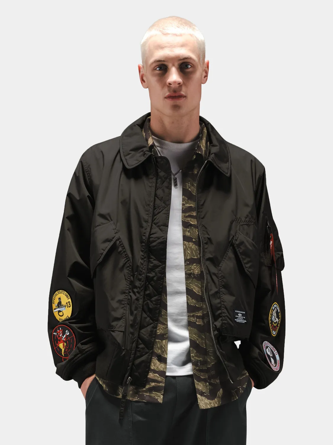 Alpha Industries CWU 36/P bomber noir léger déperlant