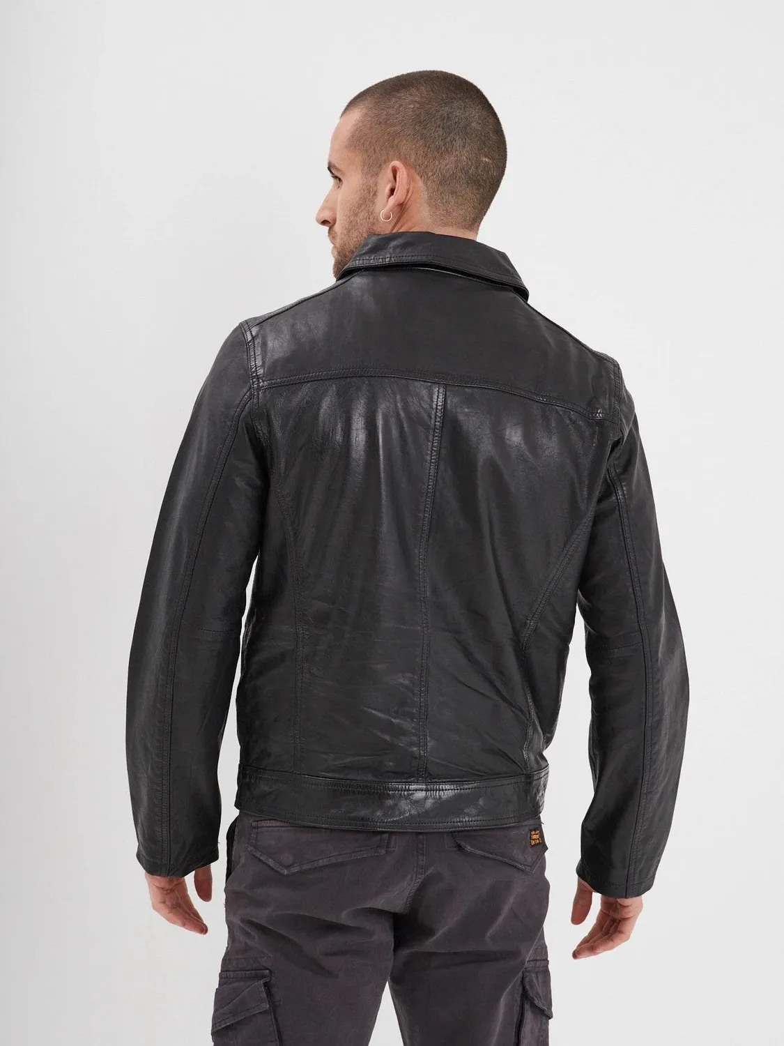 DAYTONA Major blouson cuir mouton cognac
