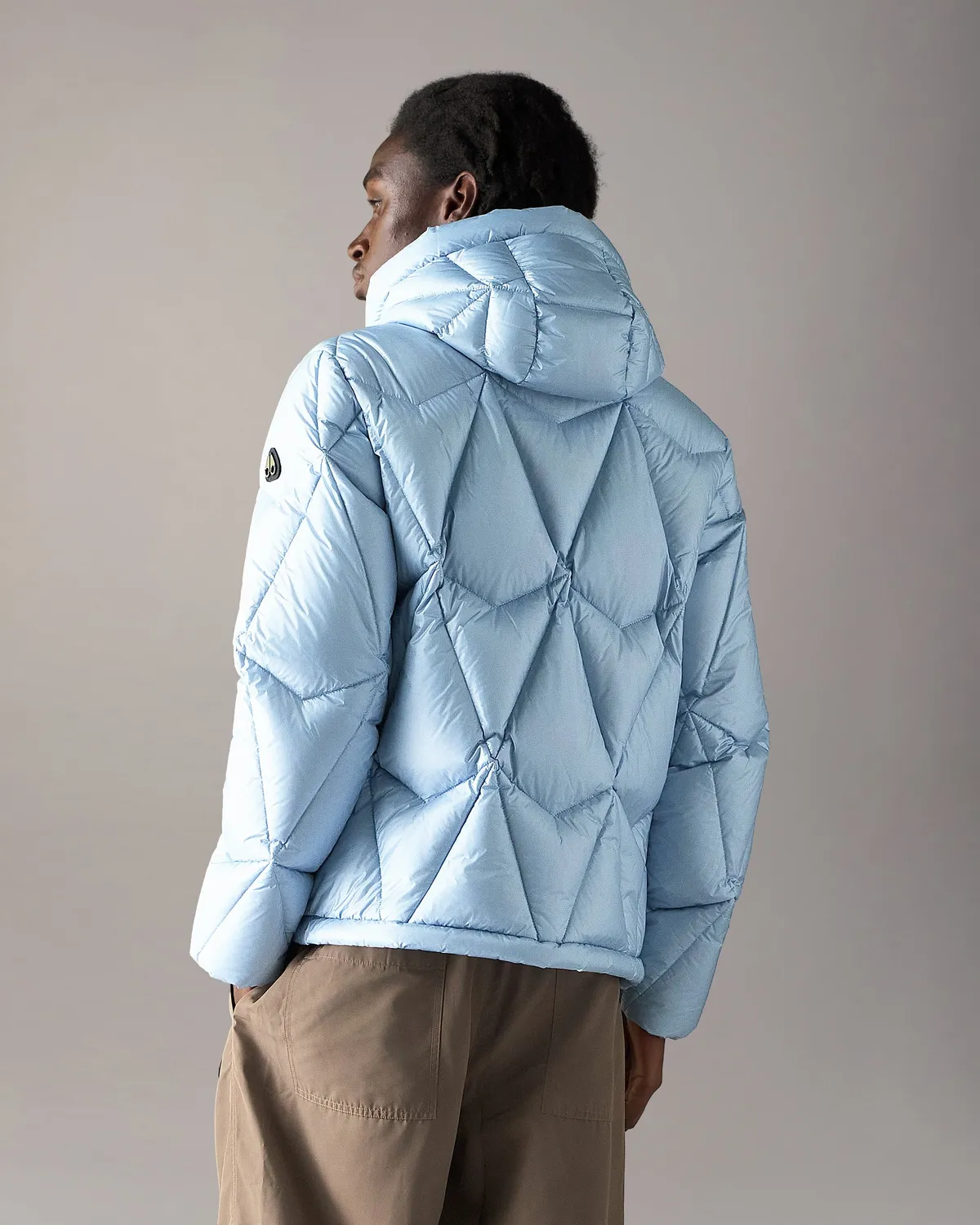 Moose Knuckles Iceberg Quilt Down puffer bleu ice
