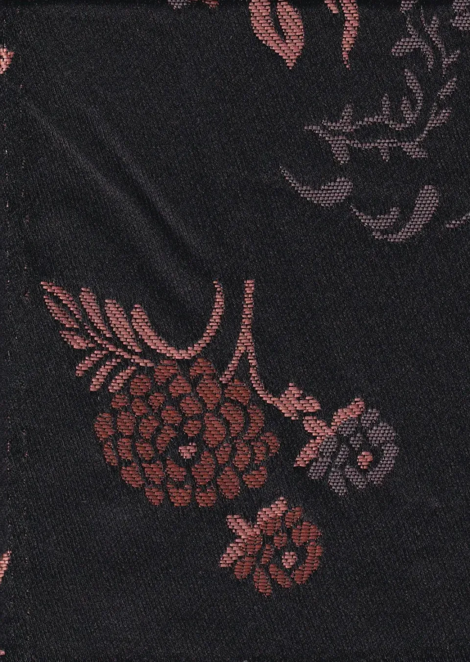 Hollington apparat tissu noir floral rose 3 m motifs