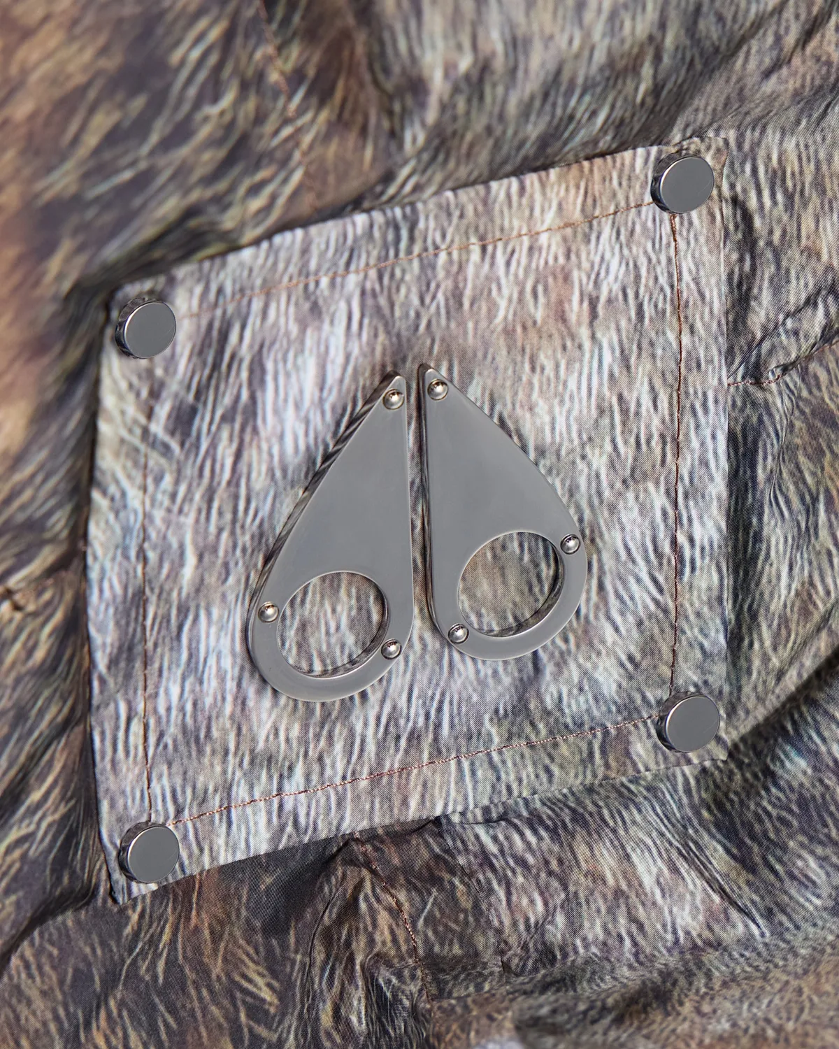Moose Knuckles Everest gilet imprimé wild chaud