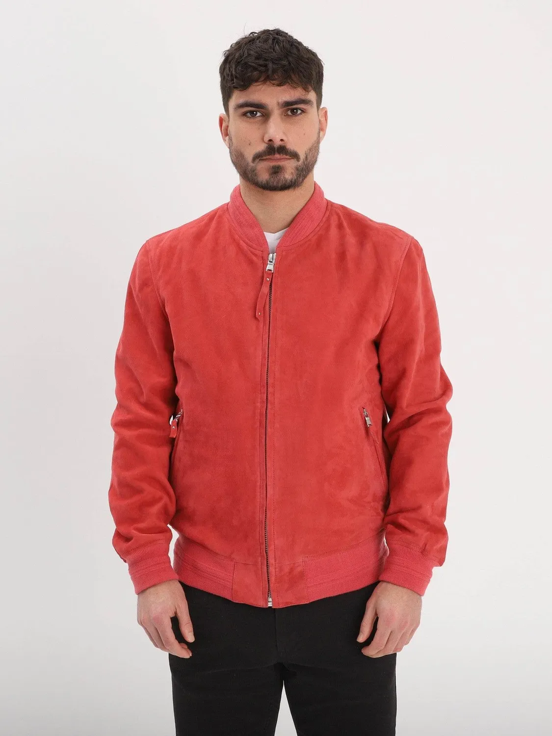 Daytona Windon bomber homme cognac daim chèvre