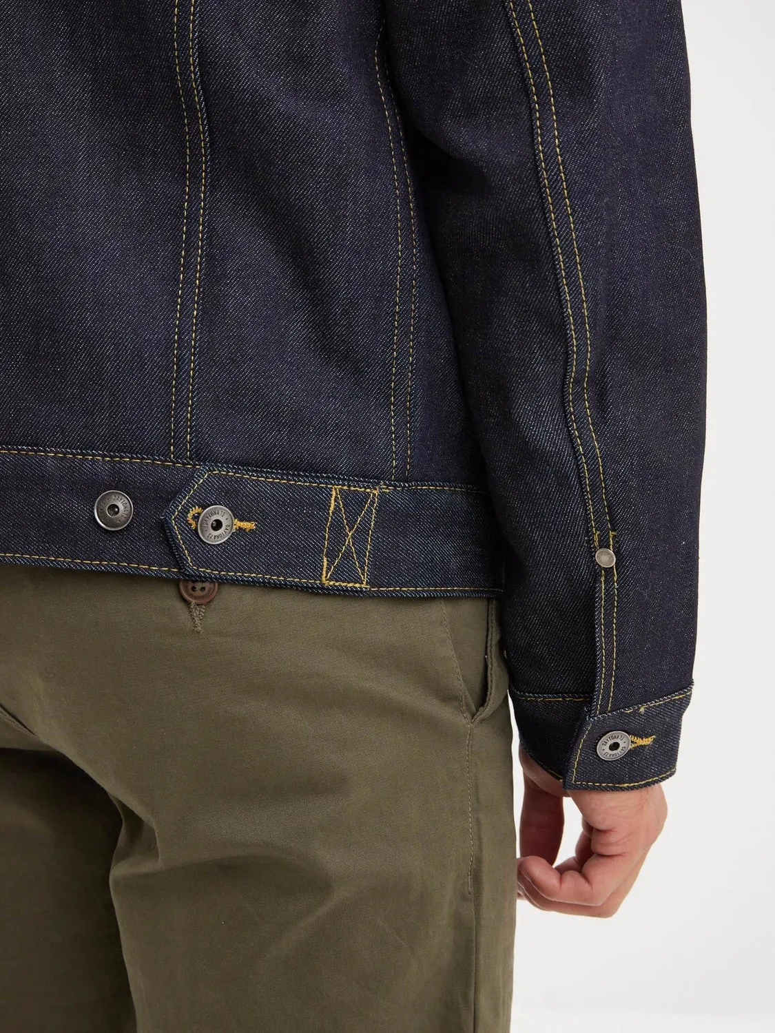 Daytona Mills veste jean raw indigo doublure sherpa