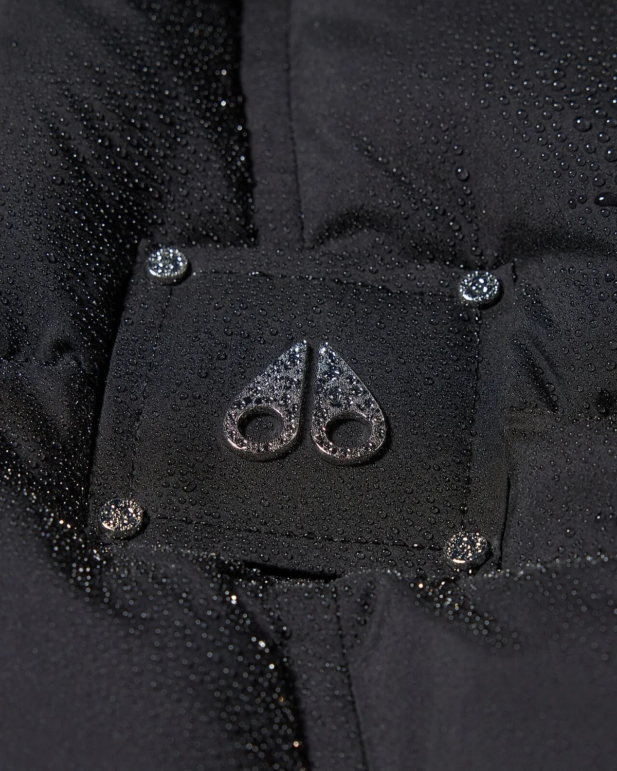 Moose Knuckles Everest Gilet duvet noir col fourrure
