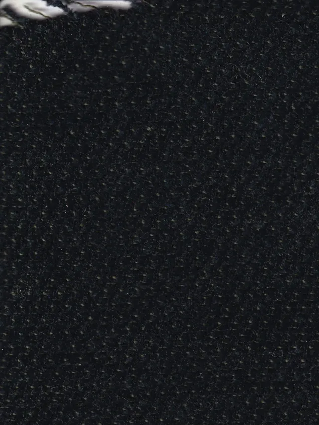 Hollington tissu chenille vert marin au mètre laine coton