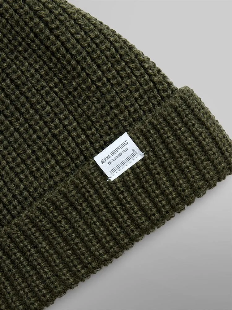 Alpha Industries Essential bonnet watch cap gris laine