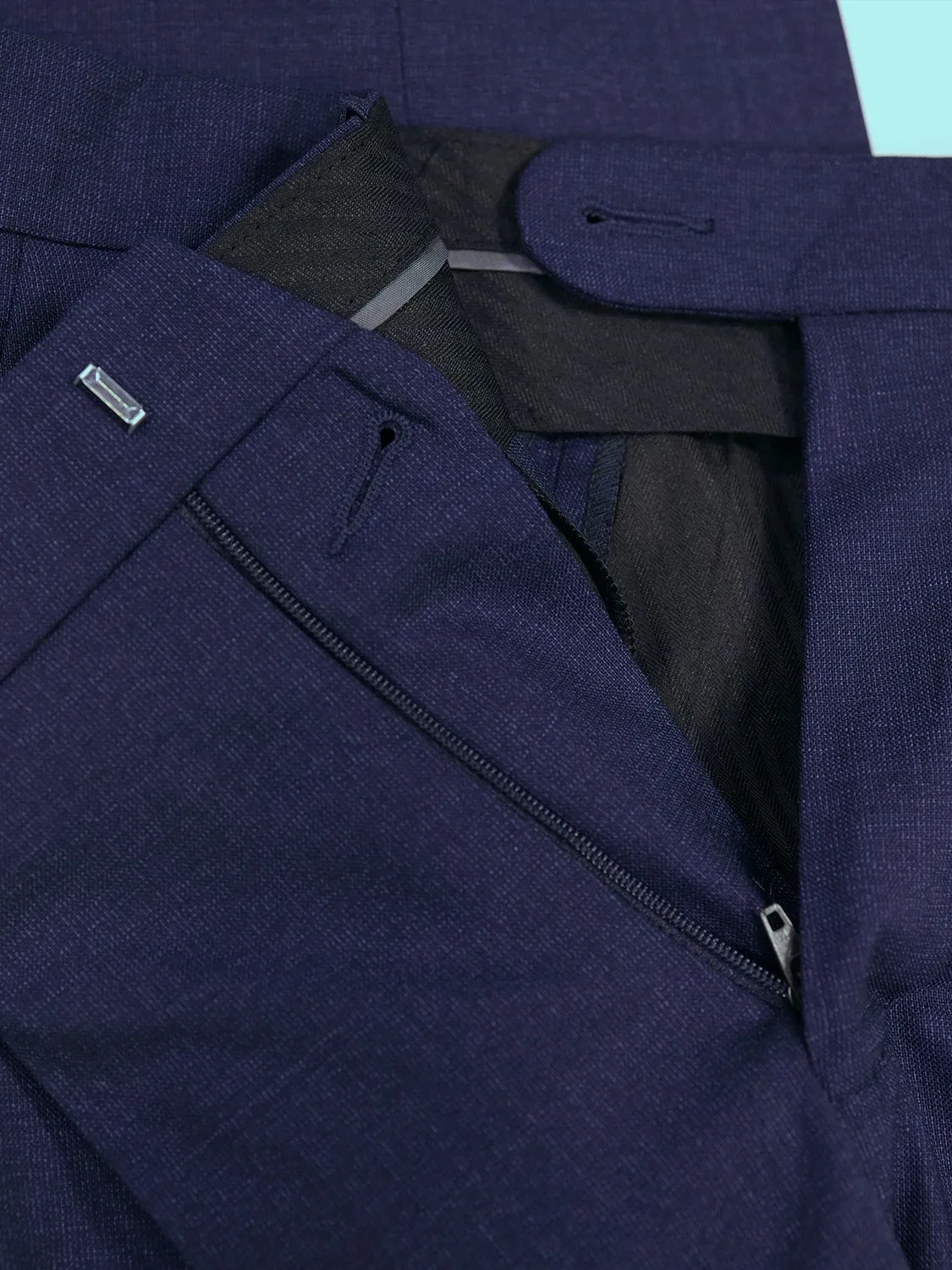 Hollington Siza pantalon laine marine super 130