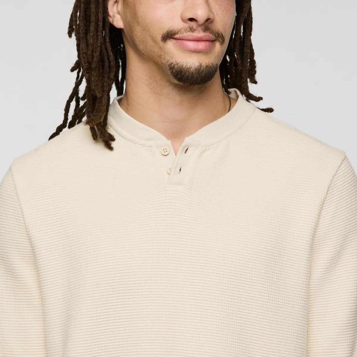 Cotopaxi Atajo henley homme manches longues crème coton