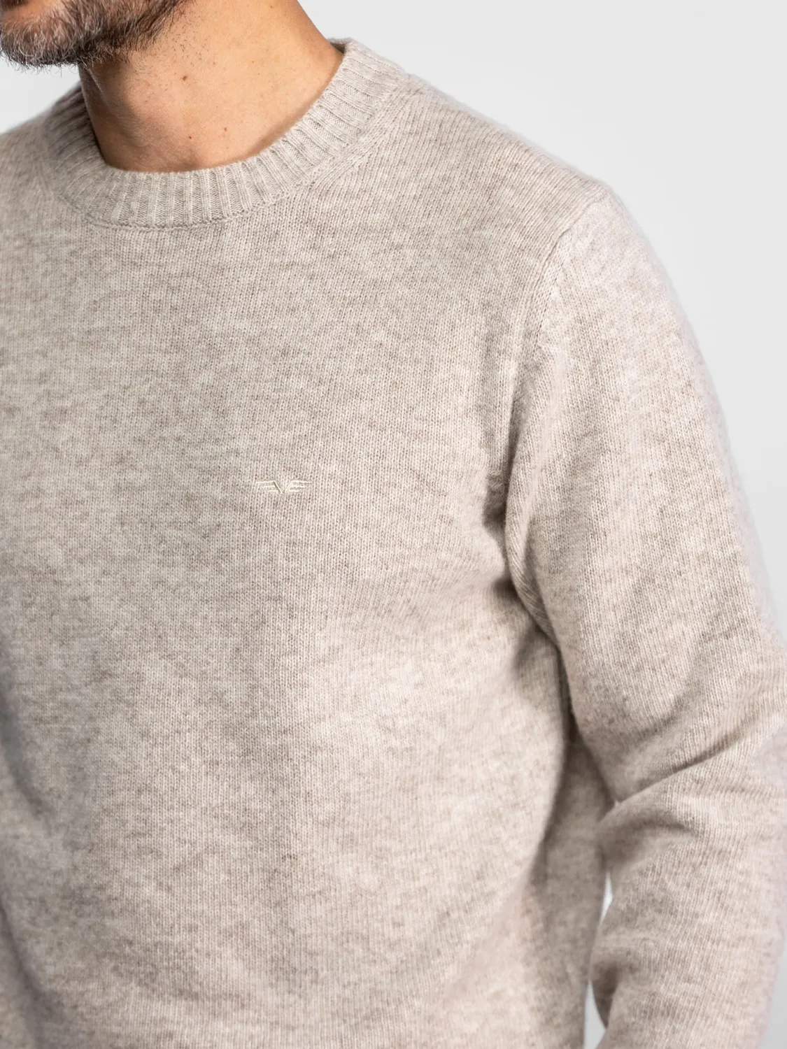 Daytona Nast pull laine col rond anthracite