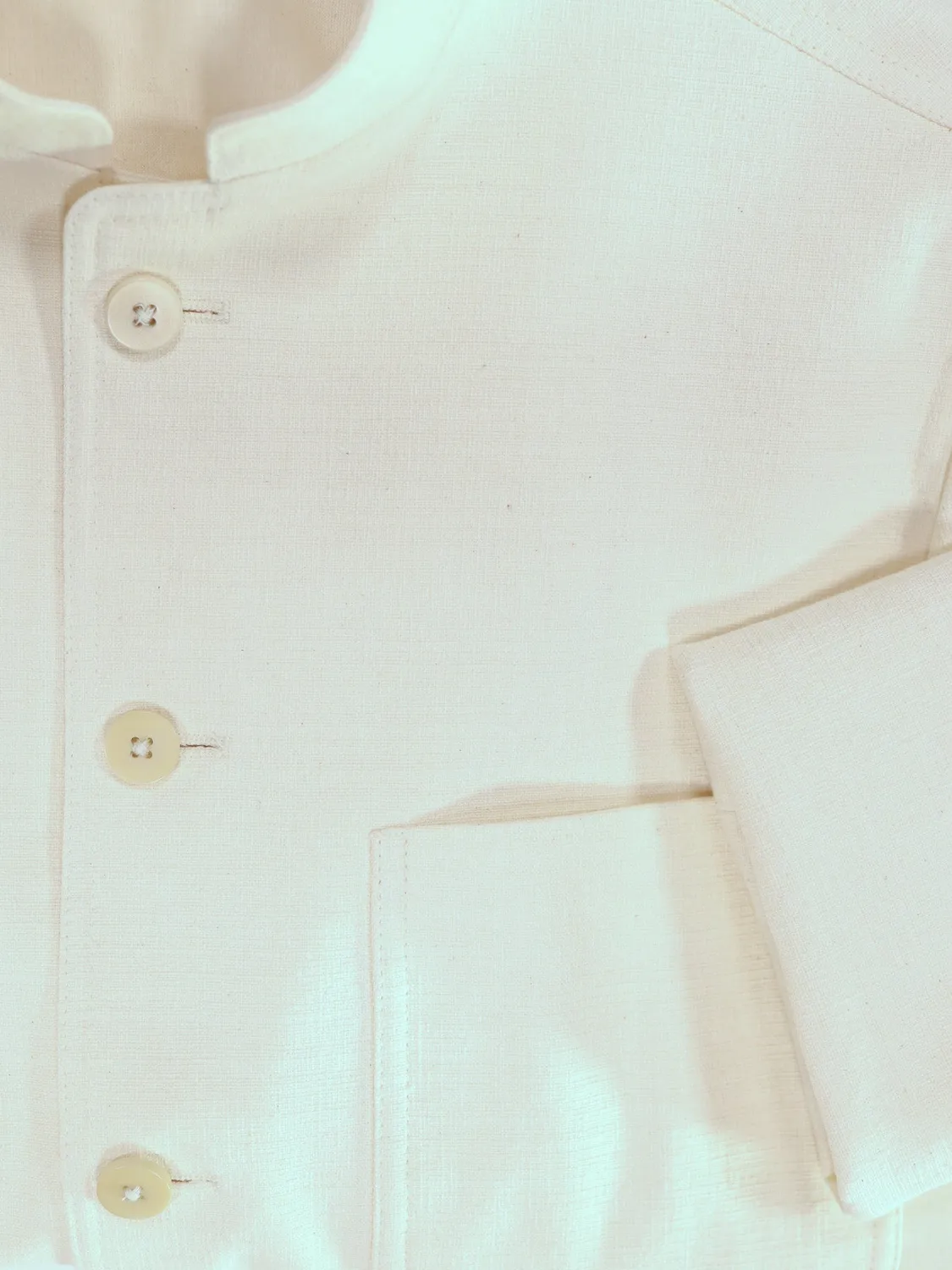 Hollington Tyrol veste lin coton ivoire stretch