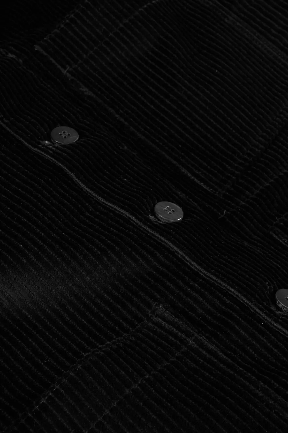 Hollington gilet velours laine noir poches plaquées