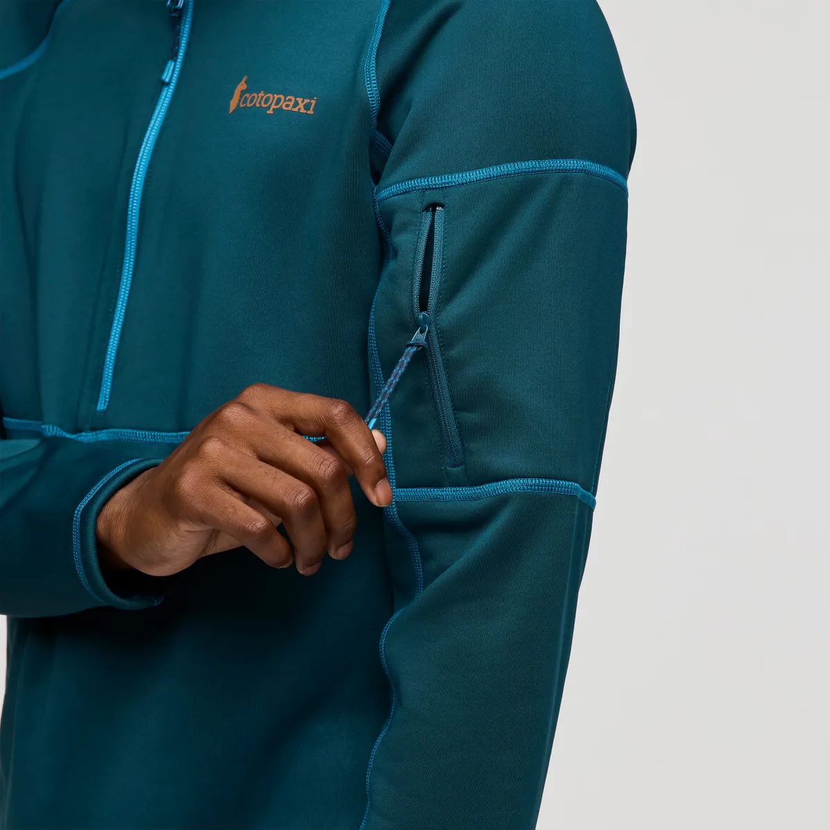 Cotopaxi Tempa Fleece pull demi-zip homme Abyss anti-odeur