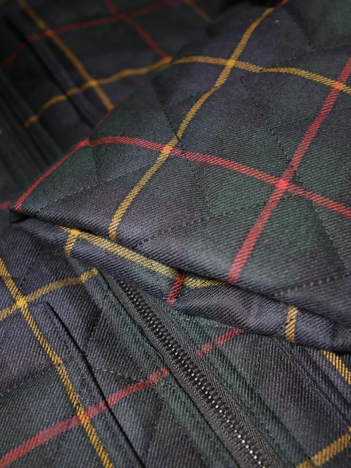 Hollington Naipaul veste tartan MacLeod matelassée