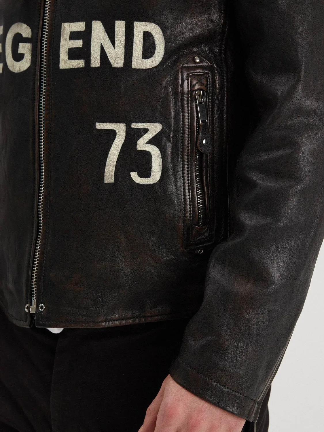DAYTONA Houghton blouson cuir vintage noir agneau