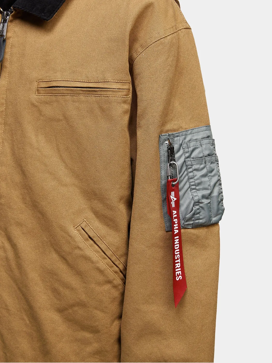 Alpha Industries UNFRM Detroit veste toile beige mi-saison