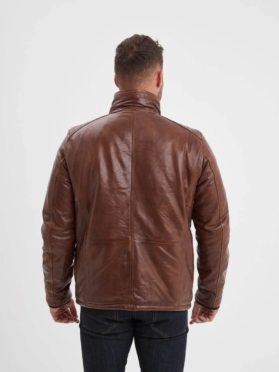 Daytona Crowell blouson cuir homme Bison cuir mouton