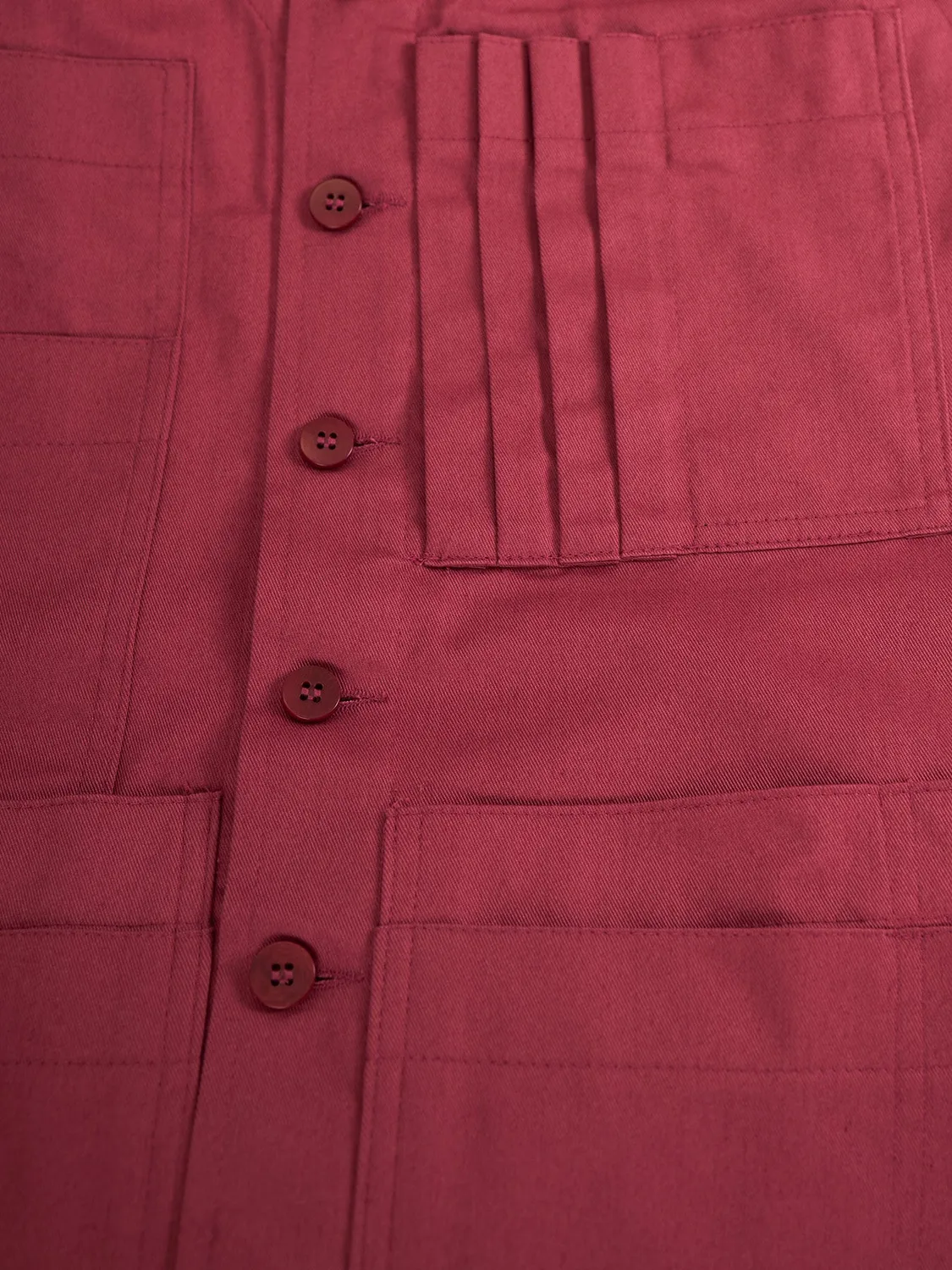 Hollington gilet 20 poches coton stretch vieux rose