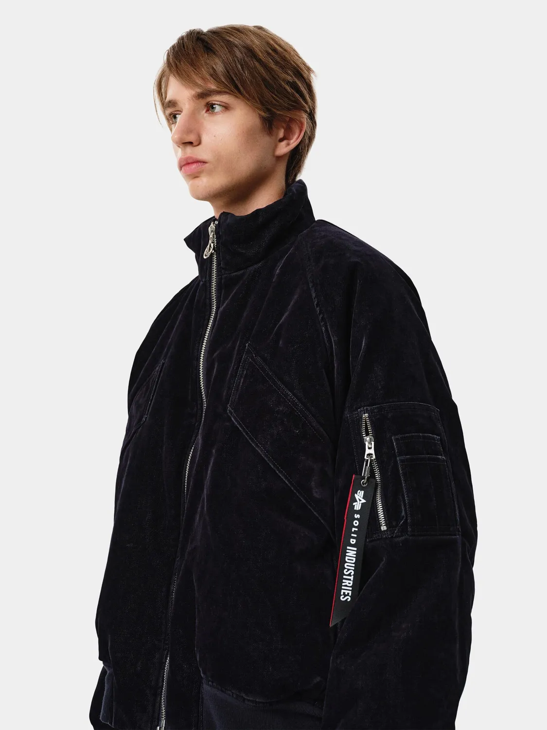 Alpha Industries MA-1 Velvet Denim blouson marine