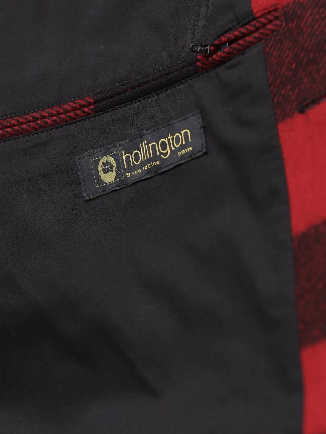Hollington Odéon veste carreaux rouge noir laine