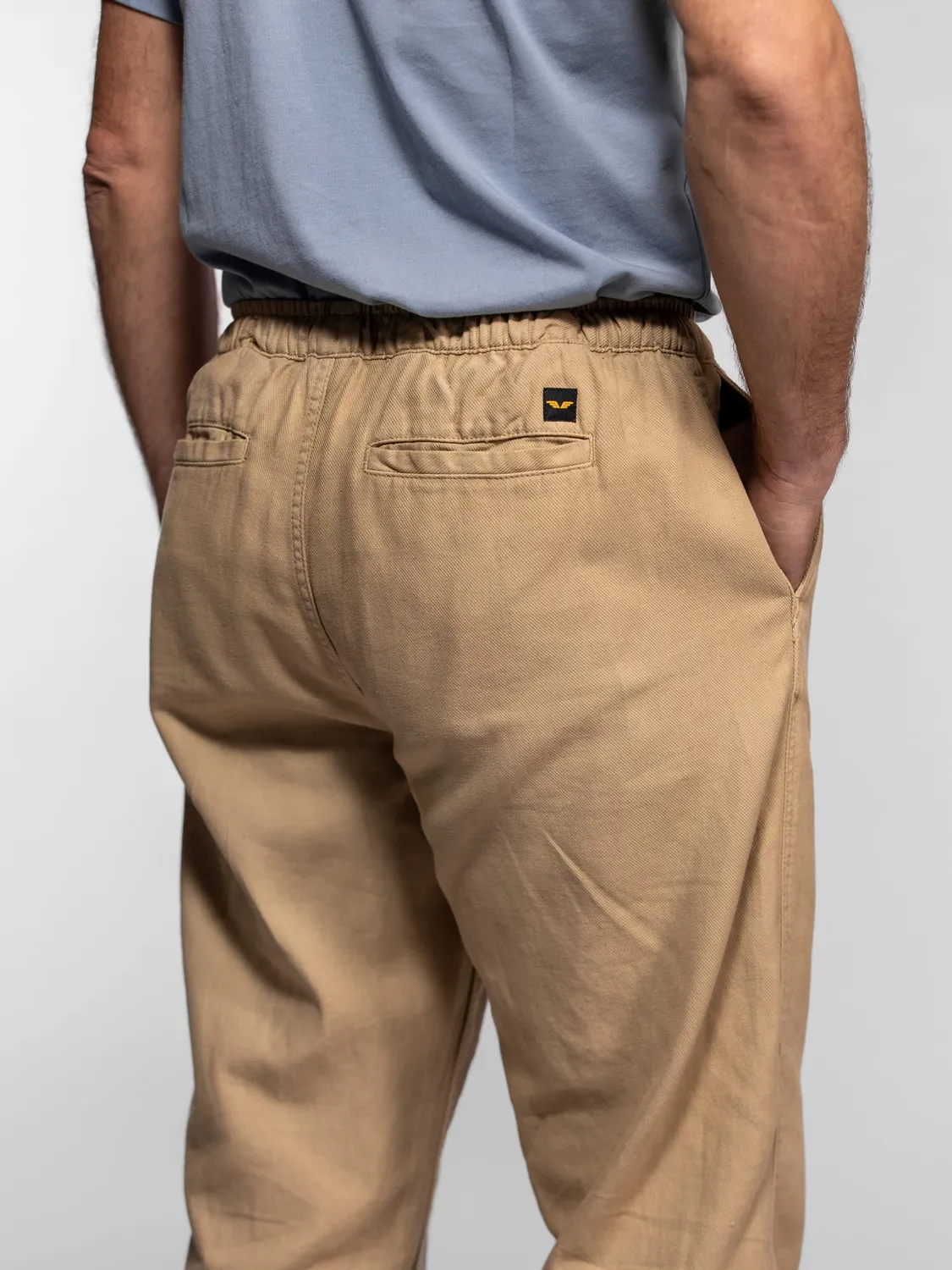 DAYTONA Rowan pantalon lin homme beige élastique
