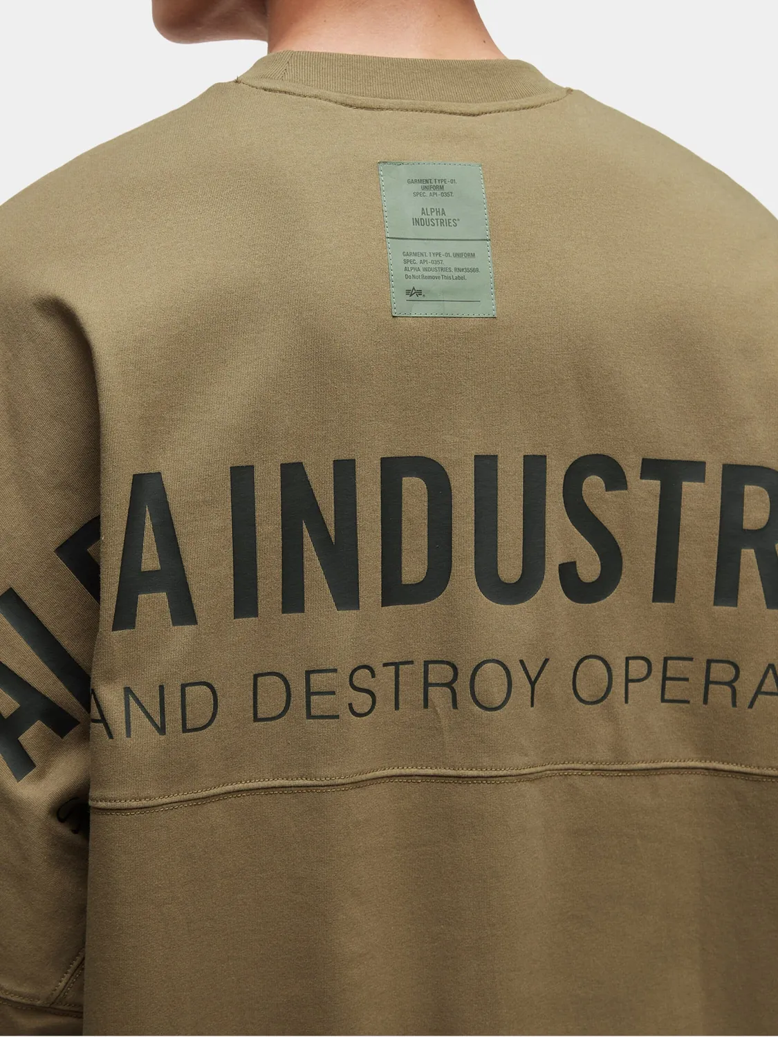 Alpha Industries UNFRM t-shirt manches longues TAN coton