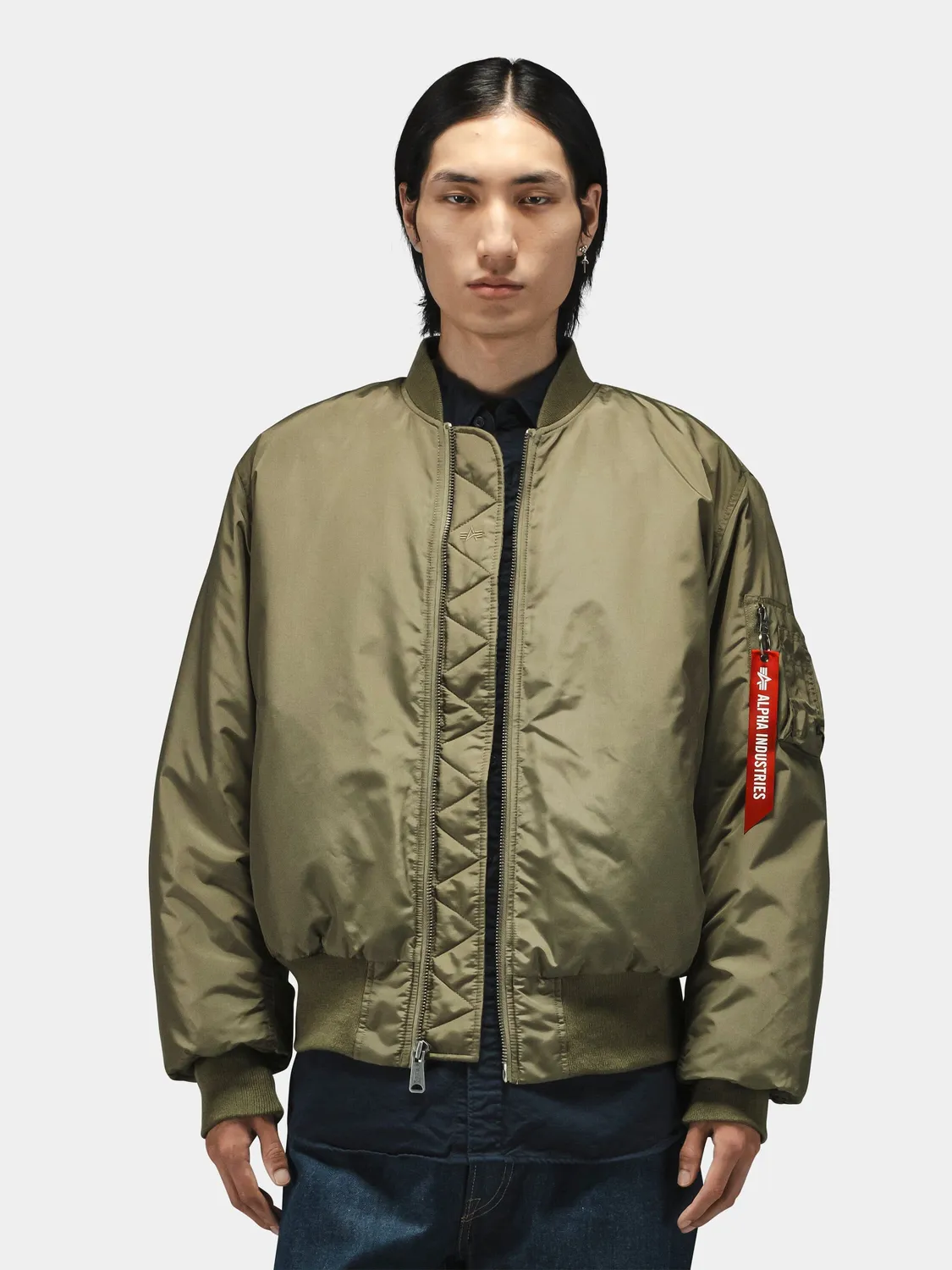 Alpha Industries MA-1 Oxford bomber déperlant noir