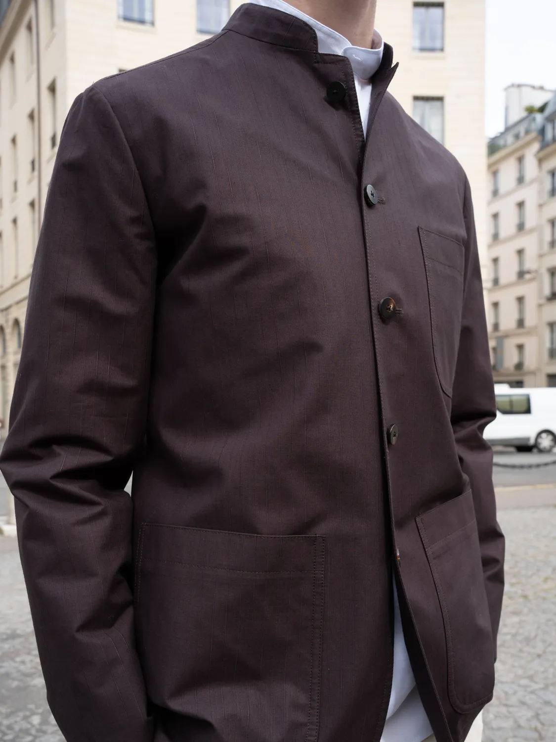 Hollington veste Tyrol coton stretch brun rembrandt
