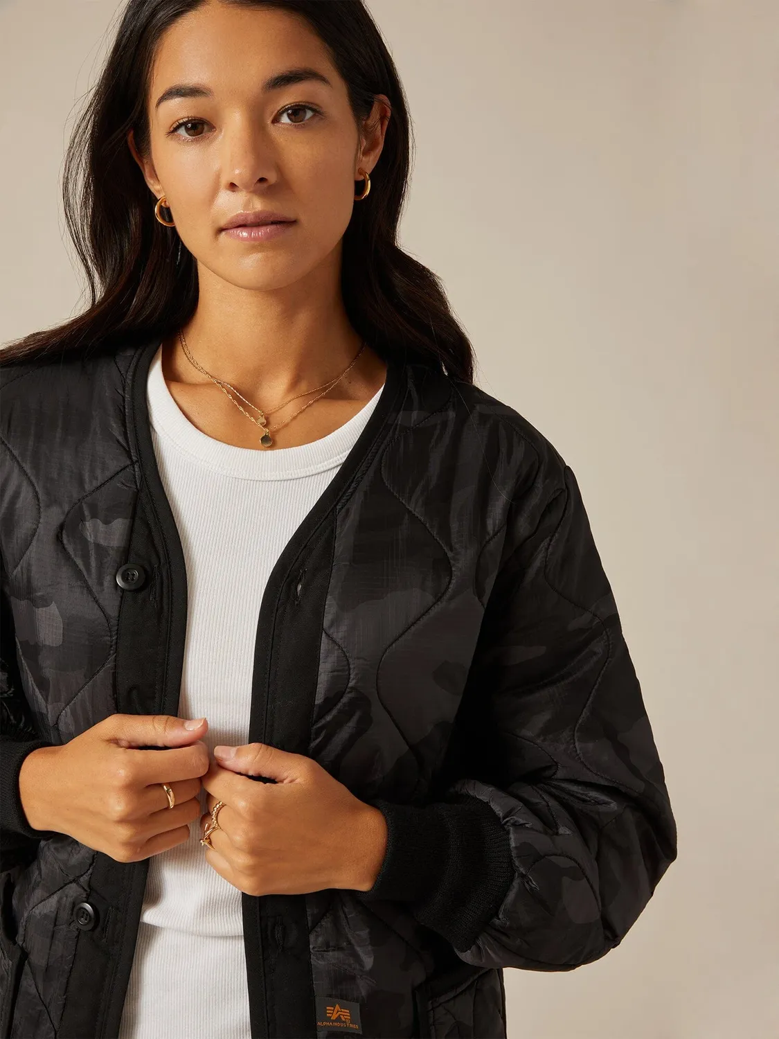 Alpha Industries ALS/92 liner veste camouflage noir