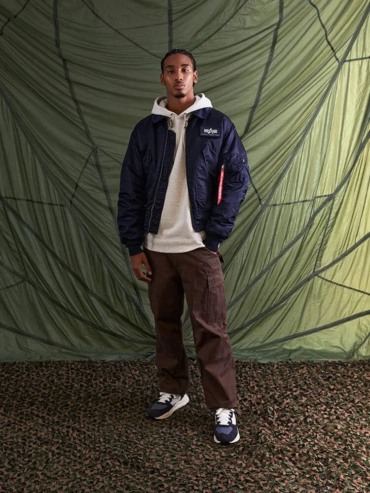 Alpha Industries CWU 45/P bomber nylon noir matelassé