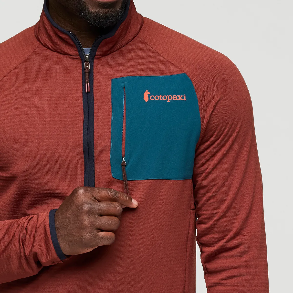 Cotopaxi Otero polaire demi-zip homme Rusty