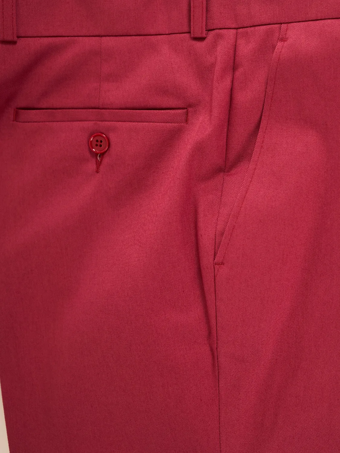 Hollington Siza pantalon serge coton vieux rose stretch