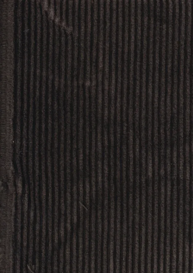 Hollington velours coton grosses côtes tissu brun 100% coton
