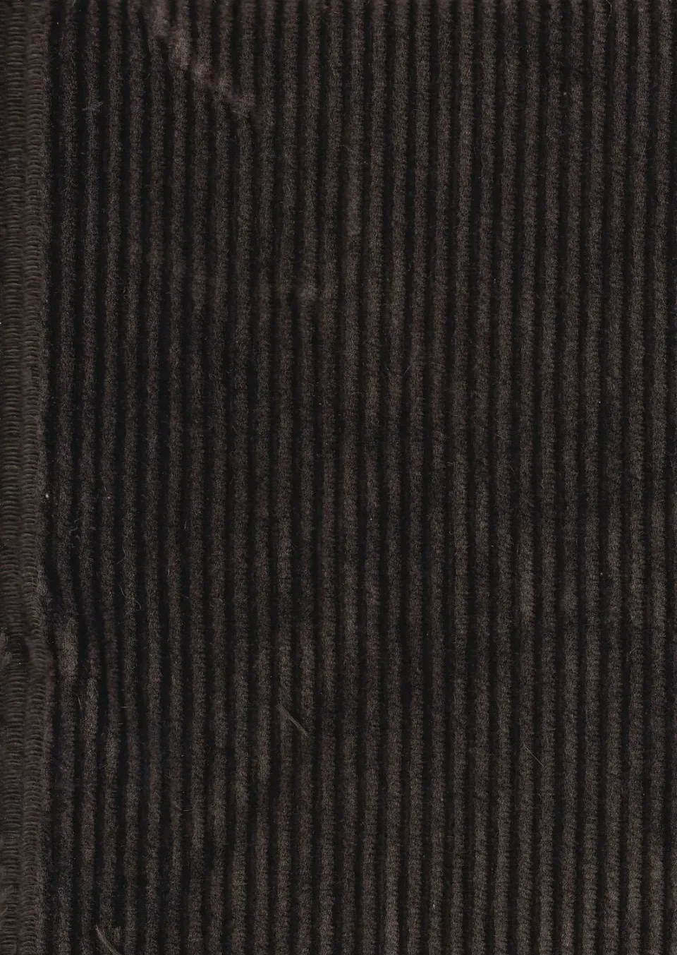 Hollington velours coton grosses côtes tissu brun 100% coton