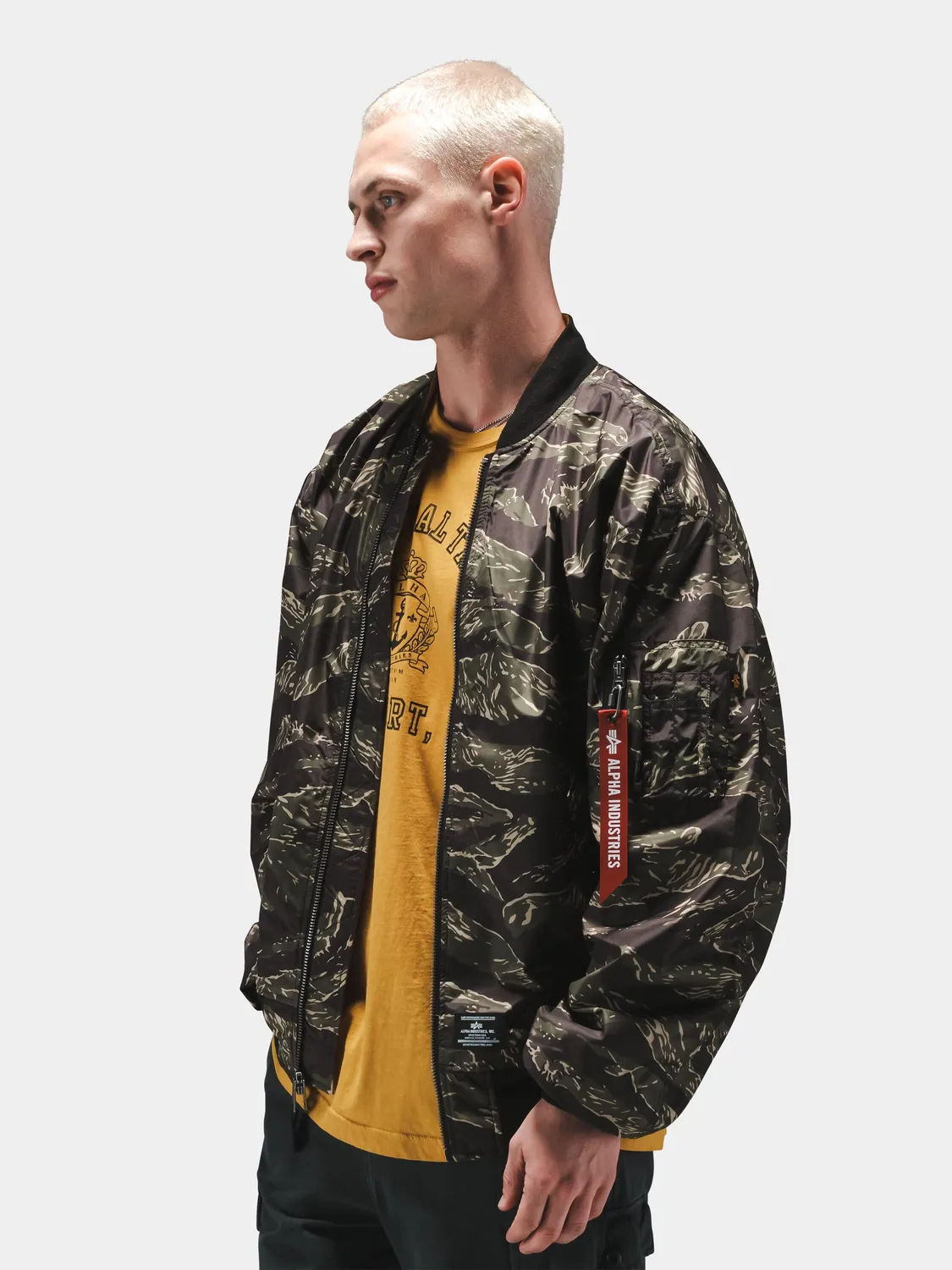 Alpha Industries L-2B bomber oversize réversible noir