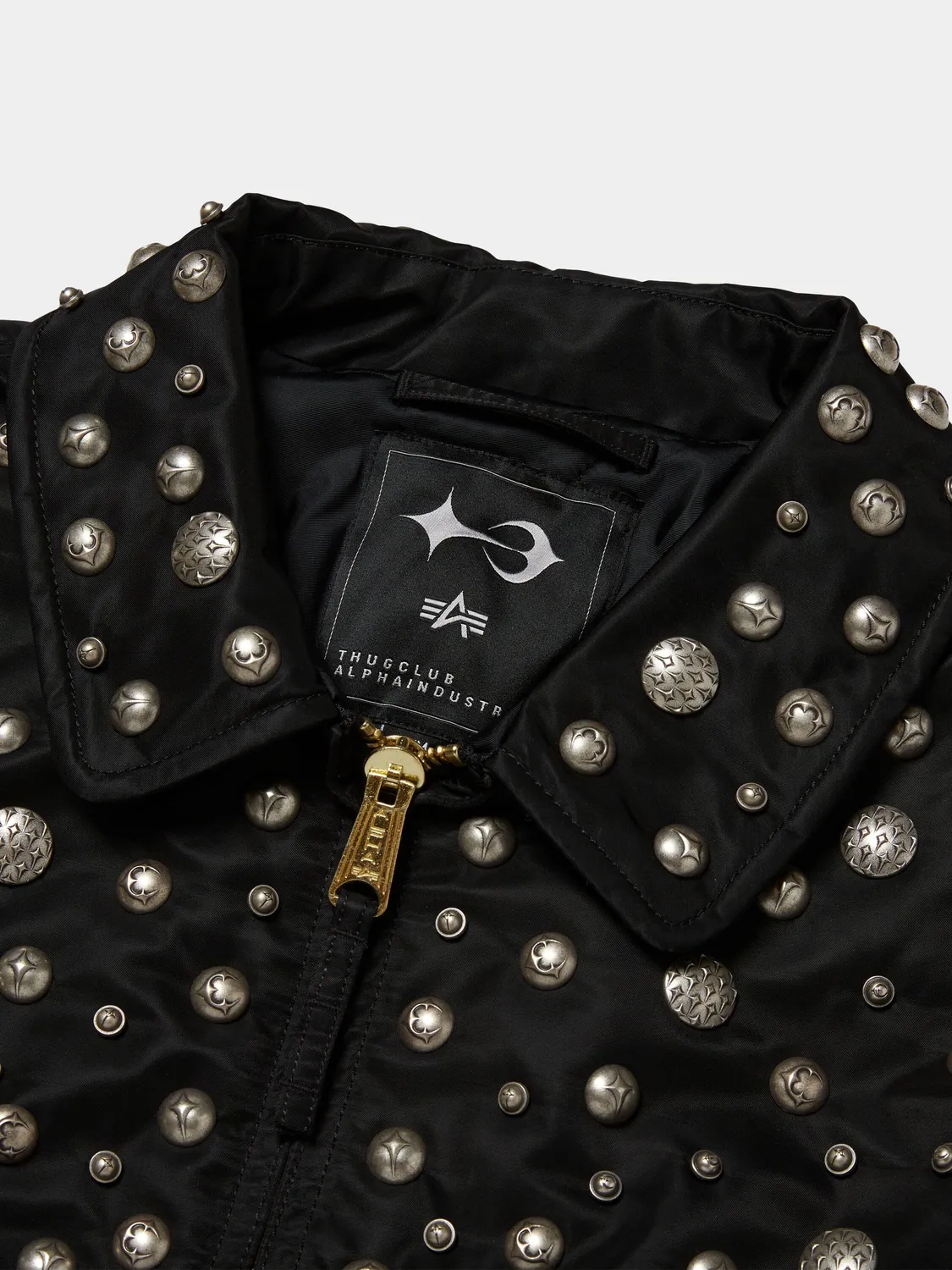 Thug Club x Alpha CWU 45/P bomber rivets noir