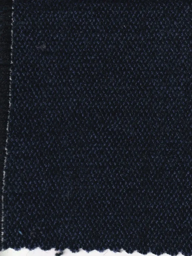 Hollington tissu chenille laine coton bleu marine 5 m