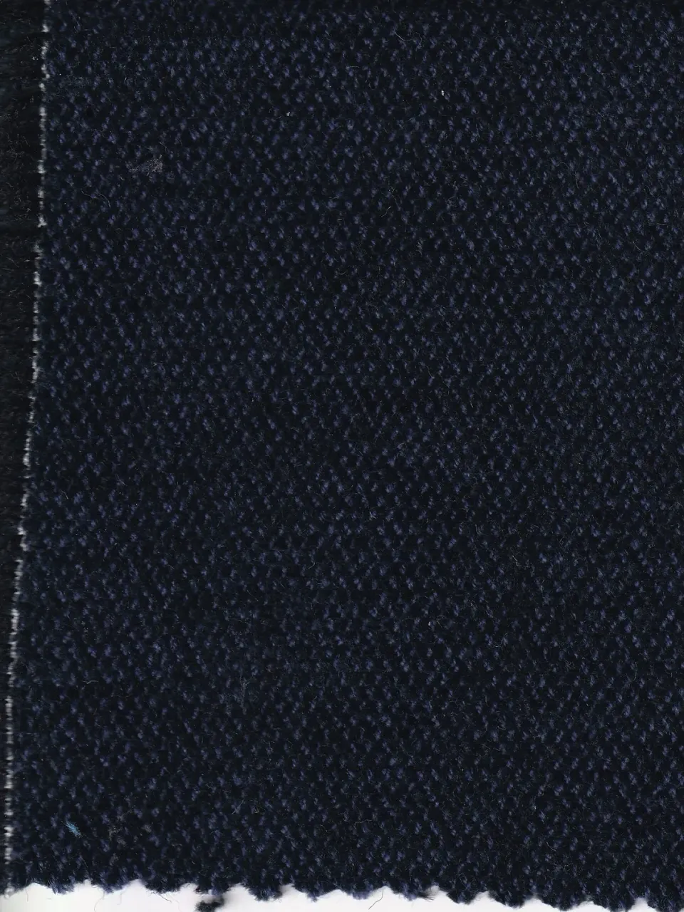 Hollington tissu chenille laine coton bleu marine 5 m