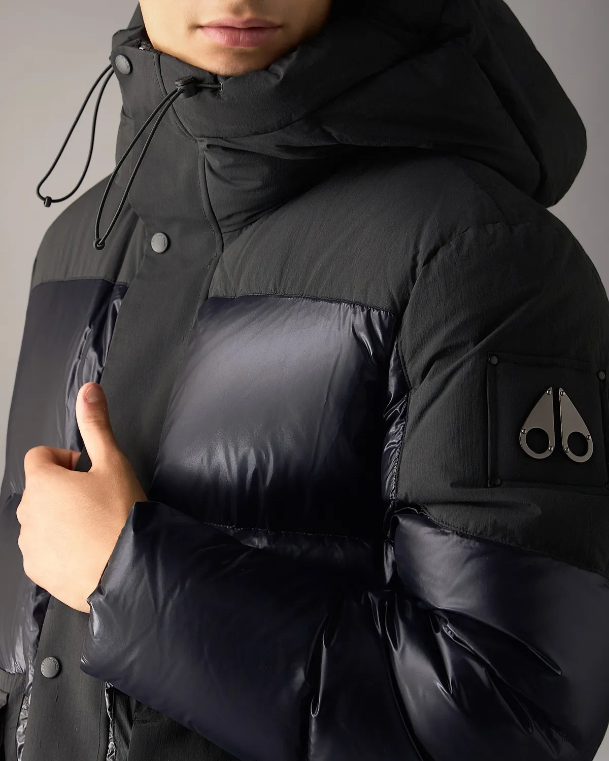 Moose Knuckles Briar 3Q Down puffer noir brillant