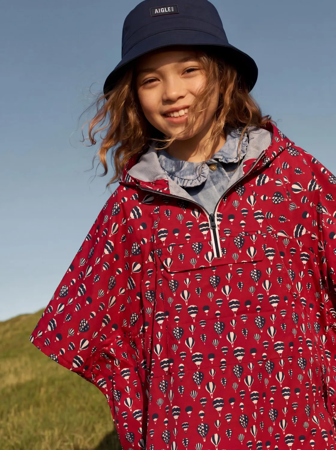 Aigle AIW26KOUT001 poncho pluie enfant imprimé imperméable