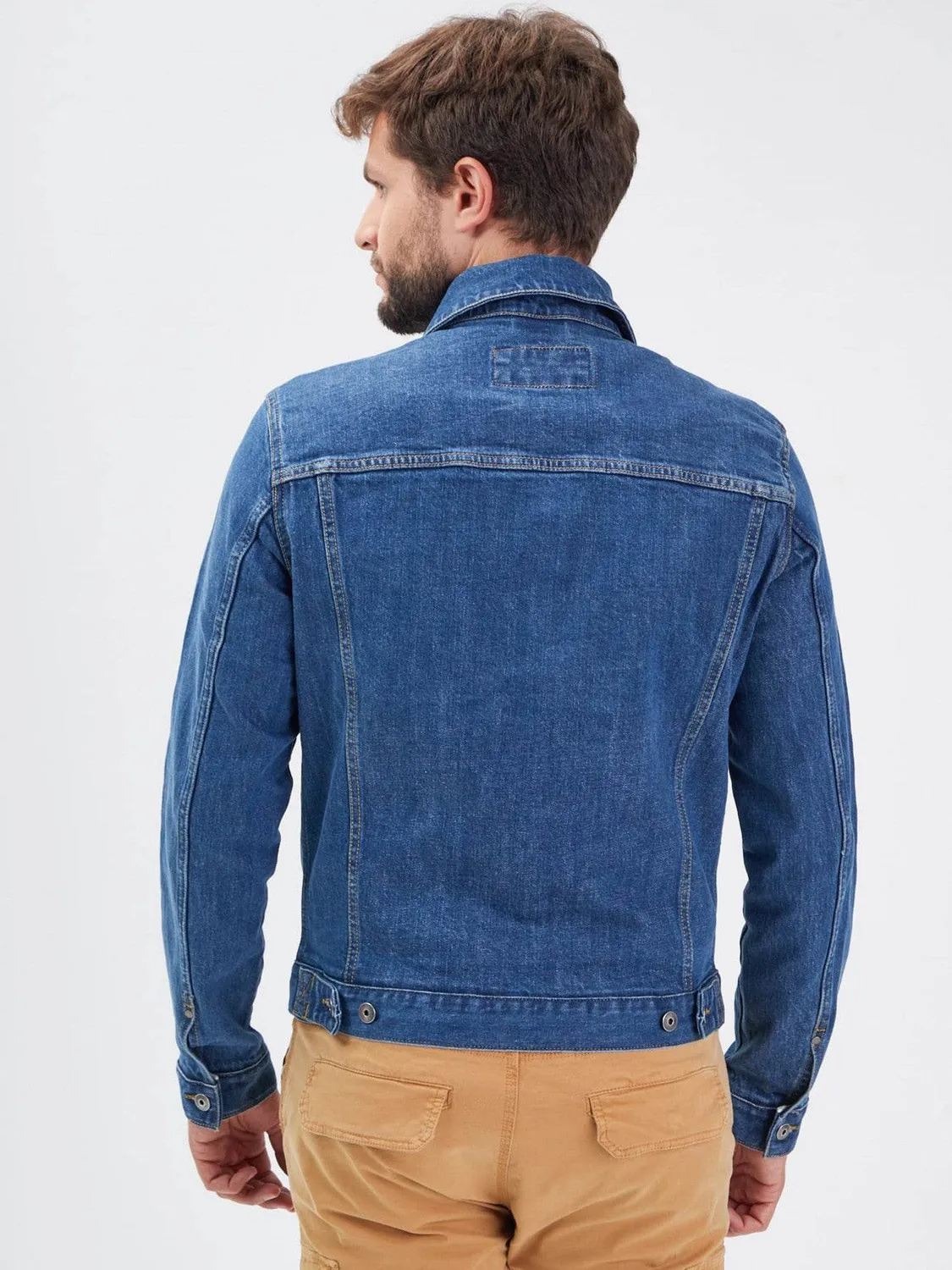 Daytona Baker veste jean homme Raw Indigo denim stretch