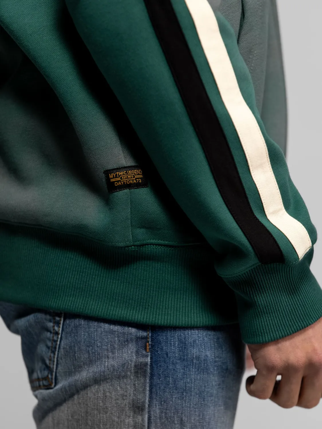 DAYTONA Cowl sweat capuche homme coton patchs racing