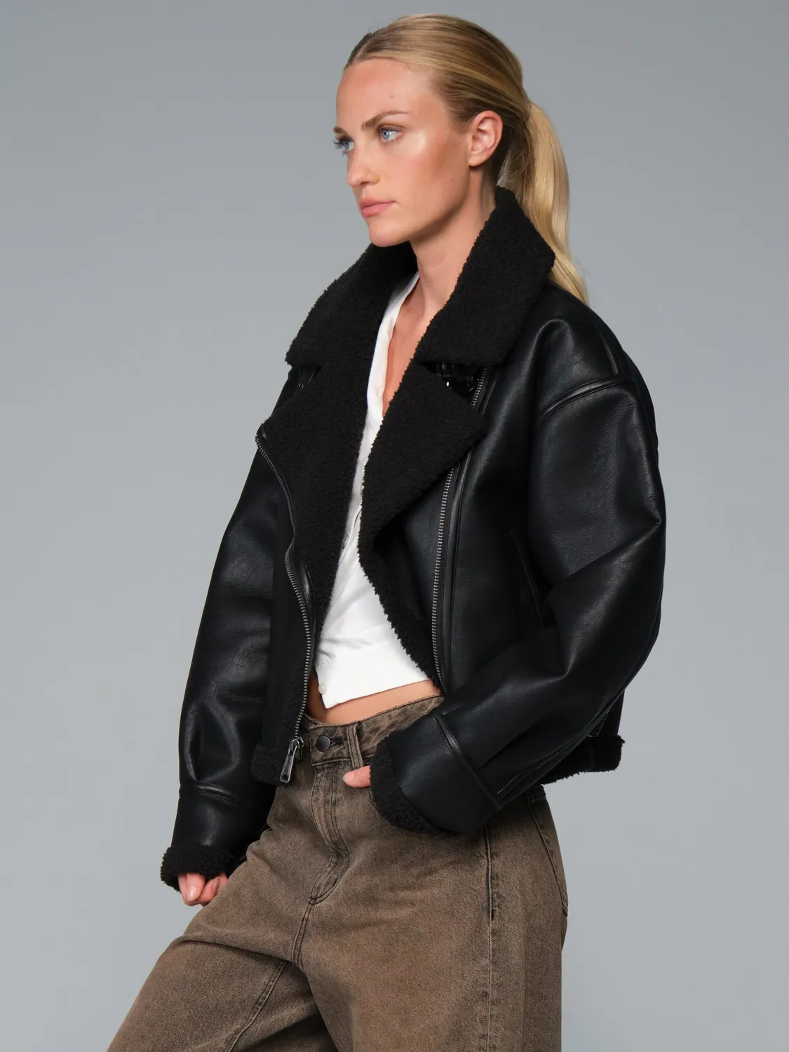 Alpha Industries Grove Moto veste femme black chaude