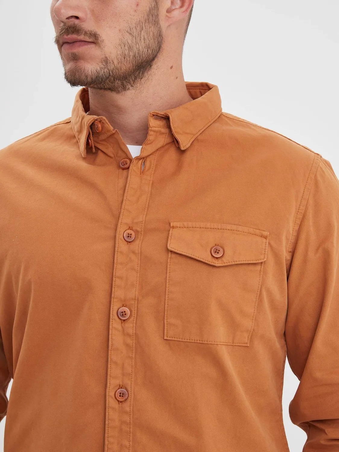 Daytona Vassar chemise workwear bleu de chine coton épais