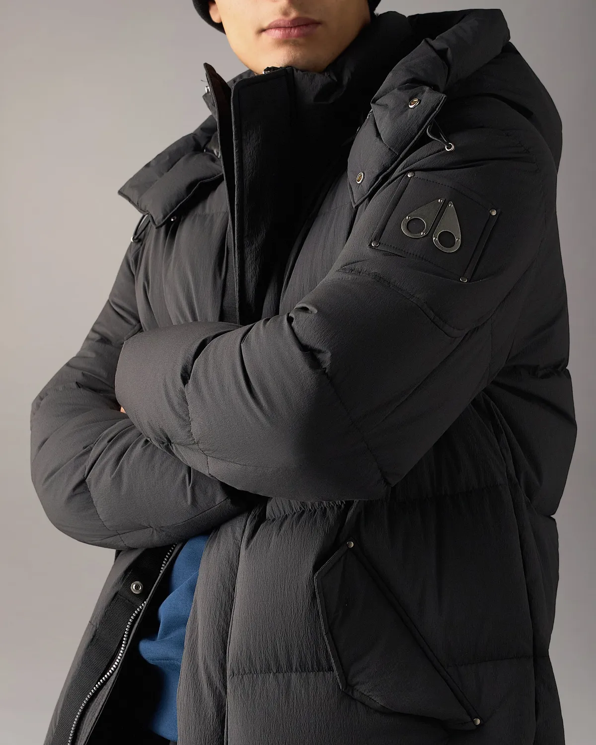 Moose Knuckles Everest parka duvet noire longue